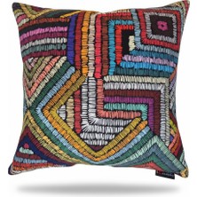 Ustaagac Etna Afrika Desenli Dekoratif Kırlent Kılıfı – 40X40 cm