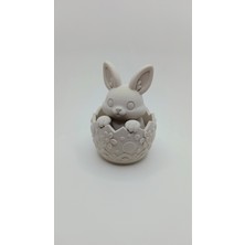 Yumurtadan Çıkan Sevimli Tavşan Figürü (3d Baskı)