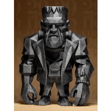 Stilize Frankenstein Figürü Heykeli - Gotik Dekor 3D Baskı