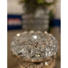 Decovio Tasarım Kristal Model Kül Tablası Modern Şık Cam Küllük 15CM