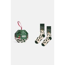 Happy Socks - Erkek Çok Renkli Kutlama Temalı Pamuklu Tekli Çorap Seti