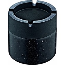 Zuzu Made Siyah Cam Kokusuz Küllük 425 cc Özel Boyalı