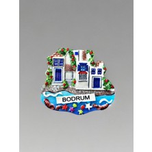 Mundy Bodrum Temalı Kabartmalı Polyester Magnet. 7cm x 6cm (KOD:1065)