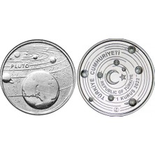 Banknoting Gezegenler 1 Kuruş 2022 Hatıra-Pluton. Çil.