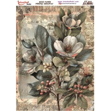 E Hobici Pirinç Dekopaj Kağıdı 30X42CM PT-521 Çiçek