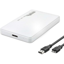 Ayder Timya HDD Kutu Usb3.0 Plastik Sata 2.5" Beyaz HDX1752 TG/TMYA1395 221639