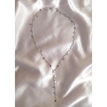 eklektis Gümüş Renk Yıldızlı Y Kolye , Ayarlanabilir