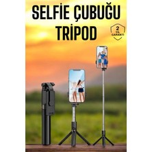 Mulvxkrg KRG02 Selfie Çubuğu Tripod Kumandalı Telefon Tutucu Siyah (Mulvix)