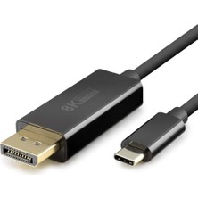 Ayder Timya Type-C To Dısplay Kablo 8k 60Hz Pvc 1.8m Siyah HDX7858 TG/TMYA1395 221808