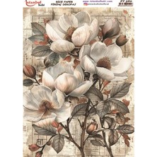 E Hobici Pirinç Dekopaj Kağıdı 30X42CM PT-560 Çiçek
