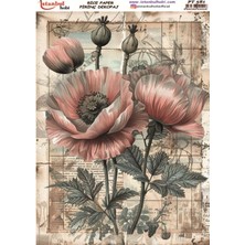 E Hobici Pirinç Dekopaj Kağıdı 30X42CM PT-581 Çiçek