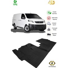 Hitaks Peugeot Expert Traveller Araca Özel Paspas 2018 Sonrası Uyumlu 4d Havuzlu Oto Paspas Ön 2'li