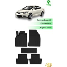 Hitaks Renault Fluence 2012+  Uyumlu Araca Özel 4d Havuzlu Oto Paspas