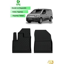Hitaks Fiat Doblo Panelvan 2023 Sonrası Ile Uyumlu 4d Havuzlu Paspas Kapalı Kasa Ön Iki Parça