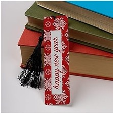 SanalAMCA Store Hediyesepeti Happy New Year Tasarımlı Kitap Ayracı