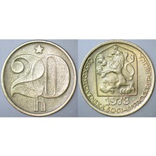 Banknoting Çekoslovakya 20 Haleru 1973.