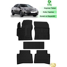 Hitaks Toyota Corolla Sedan 2019 Sonrası ile Uyumlu 4d Havuzlu Araca Özel Oto Paspas