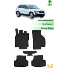 Hitaks Skoda Karoq 2018 ve Sonrası 4d Paspas Havuzlu Kauçuk Oto Paspas