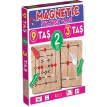 Mayf 1531549 Manyetik Strateji Oyunları 9 Taş + 3 Taş -Dıytoy
