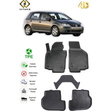 Hitaks Volkswagen Golf 5 Paspas 2004 2008 Arası 4d Araca Özel Havuzlu Paspas