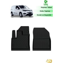 Hitaks Toyota Proace City Panelvan 2019+ ile Uyumlu 4d Havuzlu Oto Paspas Takımı Ön Iki Parça