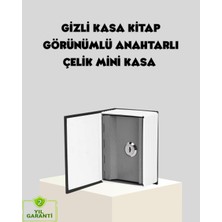 Sözlük Görünümlü Gizli Kitap Kasa – Anahtarlı Metal Iç Kasa Kompakt Boyut Şık ve Güven