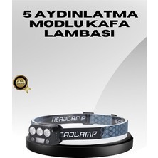 Genel Tedarik USB Şarjlı LED Kafa Lambası 300 Lümen Güç Göstergeli - EMTHBA2808-4593