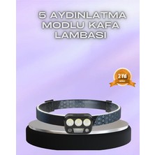 Genel Tedarik El Hareket Sensörlü LED Kafa Feneri 5 Mod Ayarlanabilir - EMTHBA8787-2695