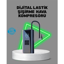 Genel Tedarik 80W Kablosuz Dijital Ekranlı Taşınabilir Lastik Şişirme Pompası - EMTHBA3191-5162