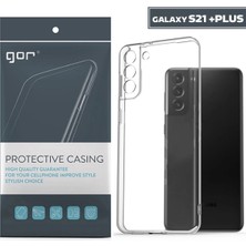 Gor Samsung Galaxy S21+ Plus Kılıf Kamera Korumalı Şeffaf Silikon KILIF-(5775)