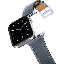 Ally Apple Watch 7-8 41MM 6-5-4 40MM Single Coil Deri Kayış Kordon 3-2-1 38MM-(5775)