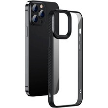 Miray Life Baseus Crystal iPhone 13 Pro 6.1 Kılıf Jel Çerçeve Zırhlı Silikon KILIF-(5775)