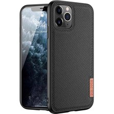 Dux Ducis Fino Serisi iPhone 11 Pro Max Kılıf Premium Dokuma Silikon KILIF-(5775)