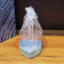 LaraTech Mavi Kalp Tasarımlı Tül Kese