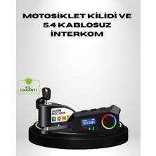 Motosiklet ve Günlük Kullanım Için Bluetooth Hoparlör ve Disk Kilidi Seti - EMTHBA1316-7966