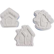 E Hobici Sevimli Peri Evi 3'lü Set - Kış Evleri Seti 3 Parça