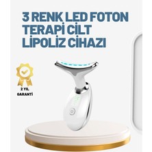 HERŞEYBURDAMODA Cilt Yenileyici Şarjlı Güzellik Aleti – Pozitif/negatif Iyon, Titreşimli Masaj ve Kırmızı-Mavi-Yeşi
