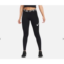 Nike Pro Dri-Fit Graphic 7/8 Training Yüksek Belli Siyah Kadın Tayt DM6957-010