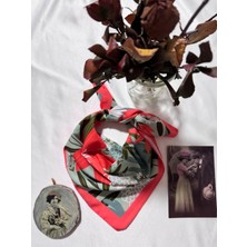 Trend Dokunuş Kadınlar Gününe Özel Nar Çiçeği Fular