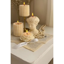 Equinox Mum Dekoratif Şakayık Çiçeği Lavanta Kokulu 2’li Mum - Hediyelik