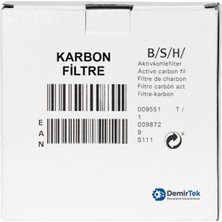 Siemens LC65KA670M/03 2li 1çift Bacasız Ankastre Davlumbaz Aspiratör Için Karbon Filtre
