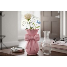 Mir Store Kurdele Detaylı Dekoratif Vazo | Modern & Şık Ev Aksesuarı | Çiçeklik