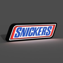 TriVox3D Snickers Logolu LED Işık Kutusu (Ev ve Ofis Için Uygundur Prize Takılarak Çalışır)