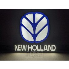 TriVox3D New Holland Logolu LED Işık Kutusu (Ev ve Ofis Için Uygundur Prize Takılarak Çalışır)