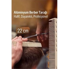 SHC4200 Bfs 22 cm Alüminyum Saç Kesim Tarağı – Berber Tarağı -Hafif, Dayanıklı, Profesyonel