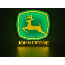 TriVox3D John Deere Logolu LED Işık Kutusu (Ev ve Ofis Için Uygundur Prize Takılarak Çalışır)