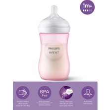 SHC4200 Bfs Doğal Tepkili Response Pp Biberon 260ML 1+ Ay Pembe