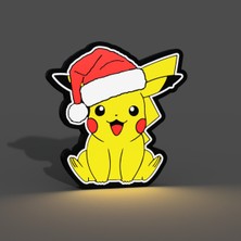 TriVox3D Pikachu Logolu LED Işık Kutusu (Ev ve Ofis Için Uygundur Prize Takılarak Çalışır)