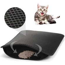 SHC4200 Kedi Tuvalet Önü Kum Toplayıcı Temizleyici Elekli Gri Paspas