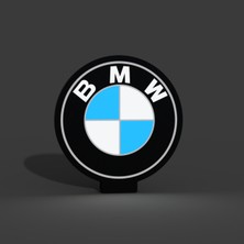 TriVox3D Bmw Logolu LED Işık Kutusu (Ev ve Ofis Için Uygundur Prize Takılarak Çalışır)